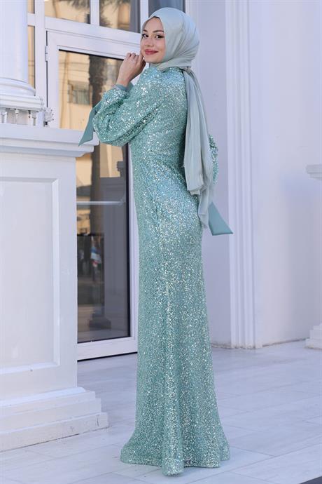 Şimal Tesettür Abiye Mint