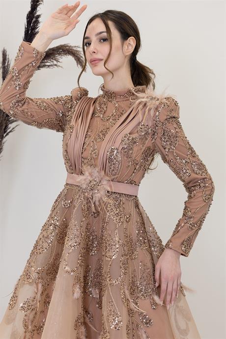 Simge Tesettür Abiye Bakır