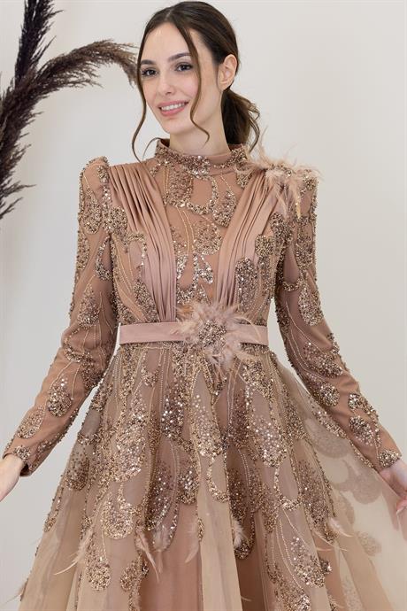 Simge Tesettür Abiye Bakır