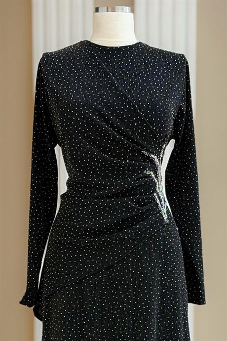 Simge Tesettür Abiye Siyah