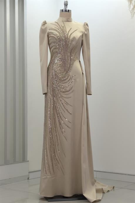 Solis Tesettür Abiye Gold