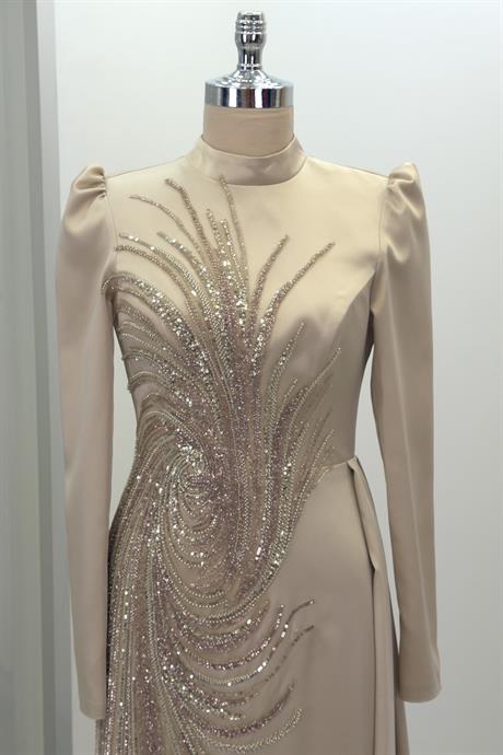 Solis Tesettür Abiye Gold