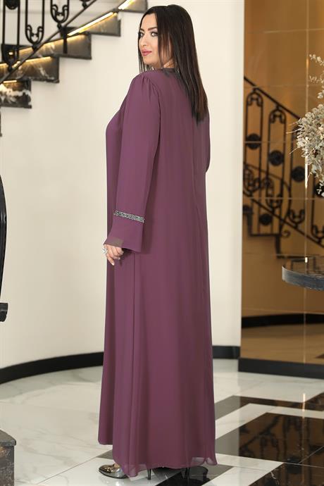 Sultan Tesettür Abiye Lavanta