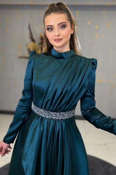 Suna Tesettür Abiye Petrol