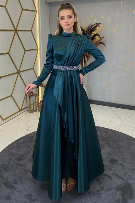 Suna Tesettür Abiye Petrol