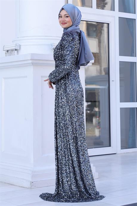 Şura Tesettür Abiye Antrasit