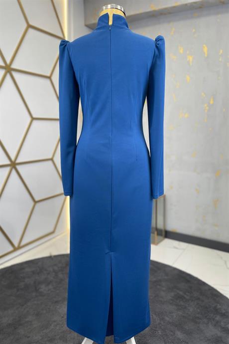 Tuana Tesettür Abiye Mavi