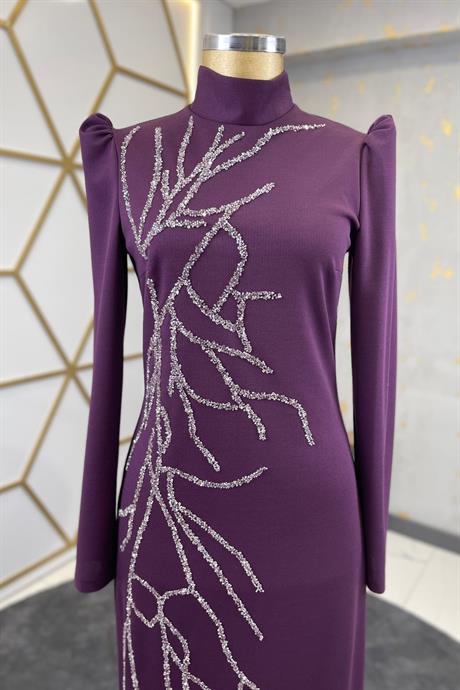 Tuana Tesettür Abiye Pembe