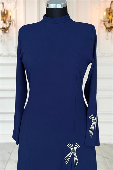 Tuay Tesettür Abiye Lacivert