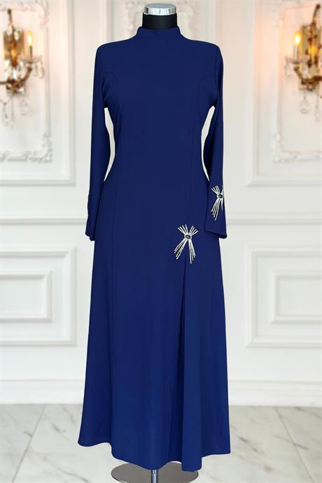 Tuay Tesettür Abiye Lacivert