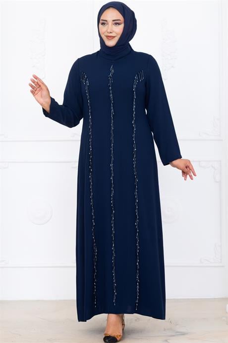 Tuna Tesettür Abiye Lacivert