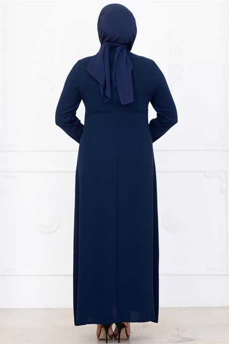 Tuna Tesettür Abiye Lacivert