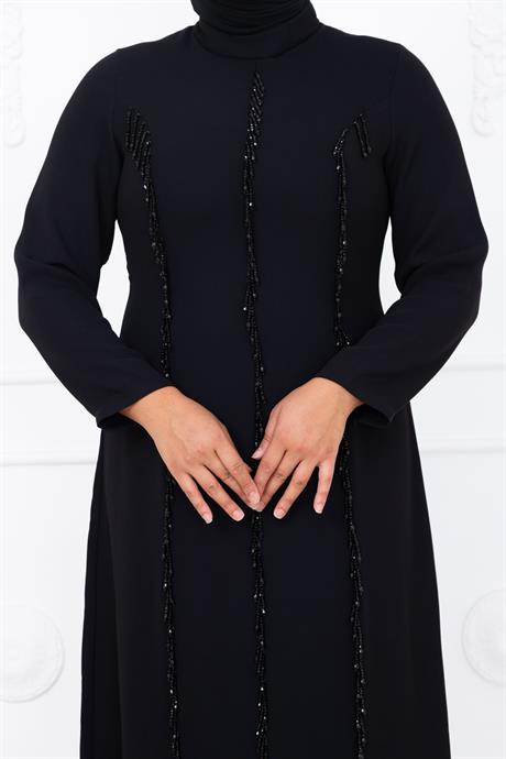 Tuna Tesettür Abiye Siyah