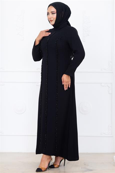Tuna Tesettür Abiye Siyah