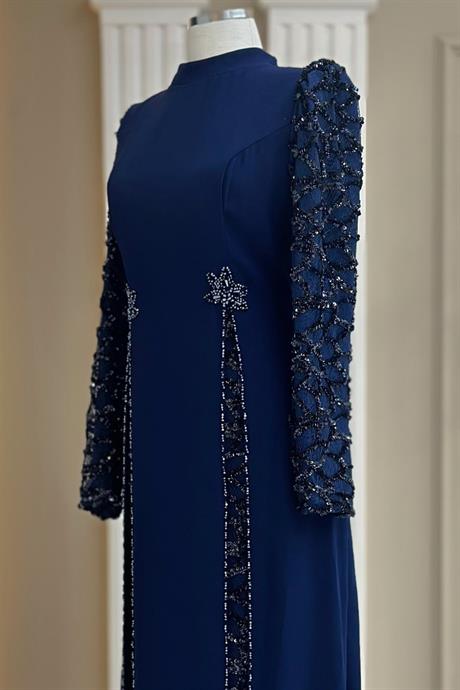 Tusem Tesettür Abiye Lacivert