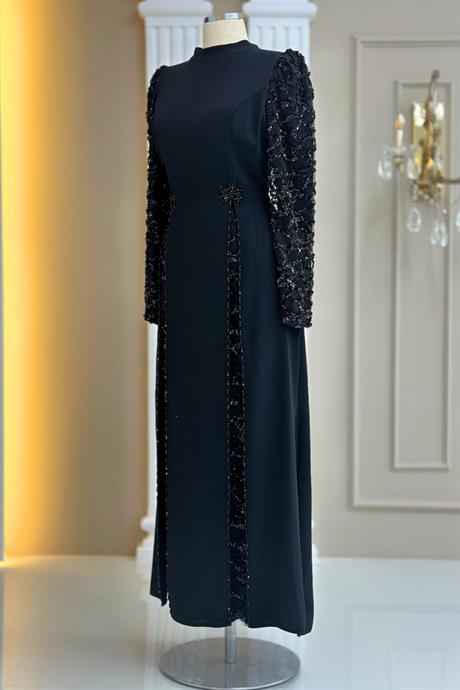 Tusem Tesettür Abiye Siyah