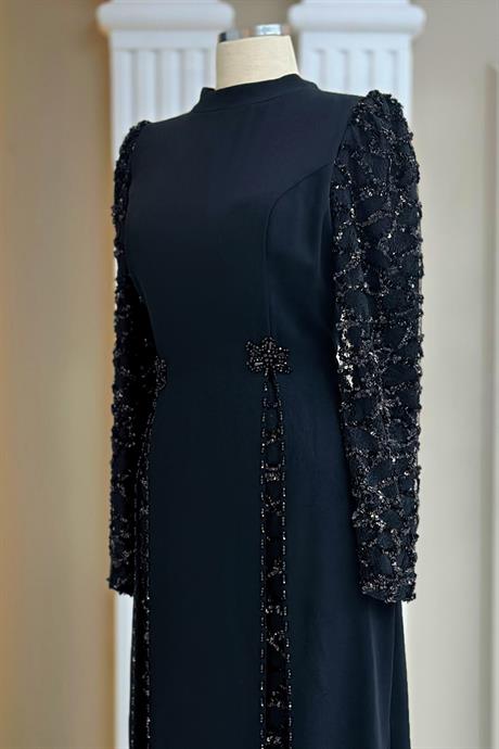 Tusem Tesettür Abiye Siyah