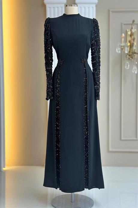 Tusem Tesettür Abiye Siyah