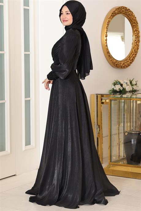 Yağmur Tesettür Abiye Siyah