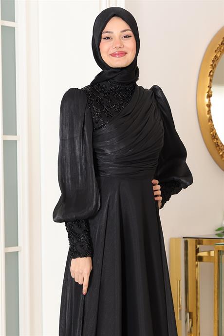 Yağmur Tesettür Abiye Siyah