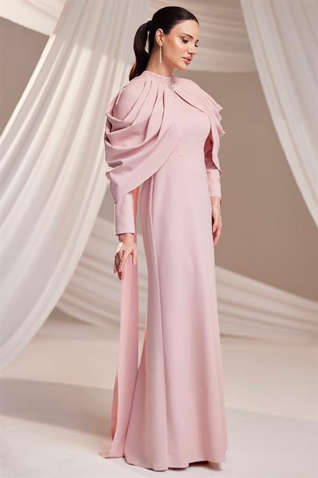 Zahra Tesettür Abiye Pudra