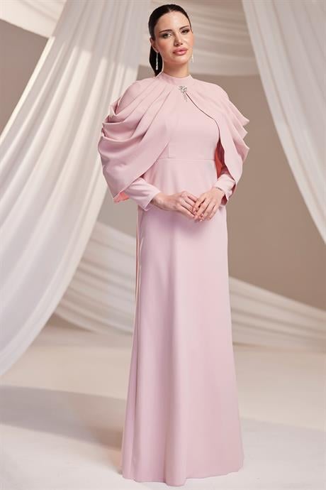 Zahra Tesettür Abiye Pudra