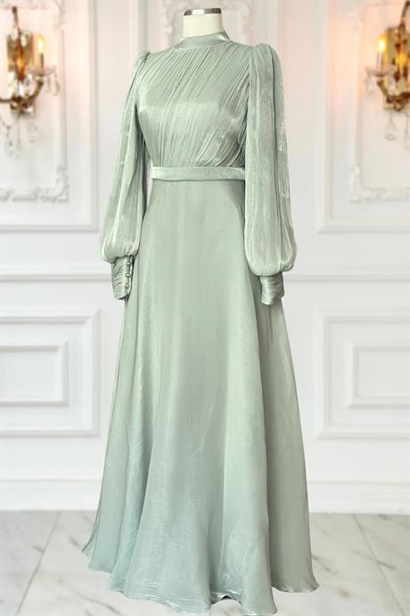 Zen Tesettür Abiye Mint