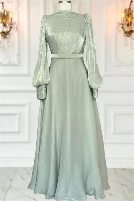 Zen Tesettür Abiye Mint