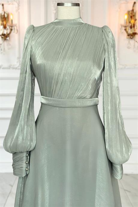 Zen Tesettür Abiye Mint