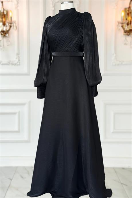 Zen Tesettür Abiye Siyah