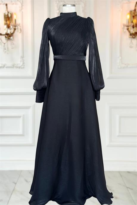 Zen Tesettür Abiye Siyah