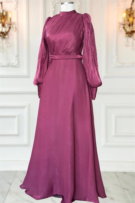 Zen Tesettür Abiye Vişne