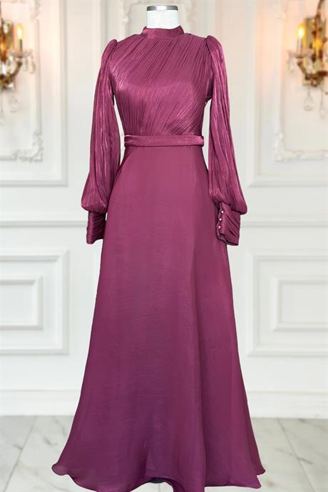 Zen Tesettür Abiye Vişne