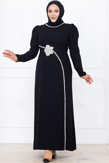 Zührem Tesettür Abiye Siyah