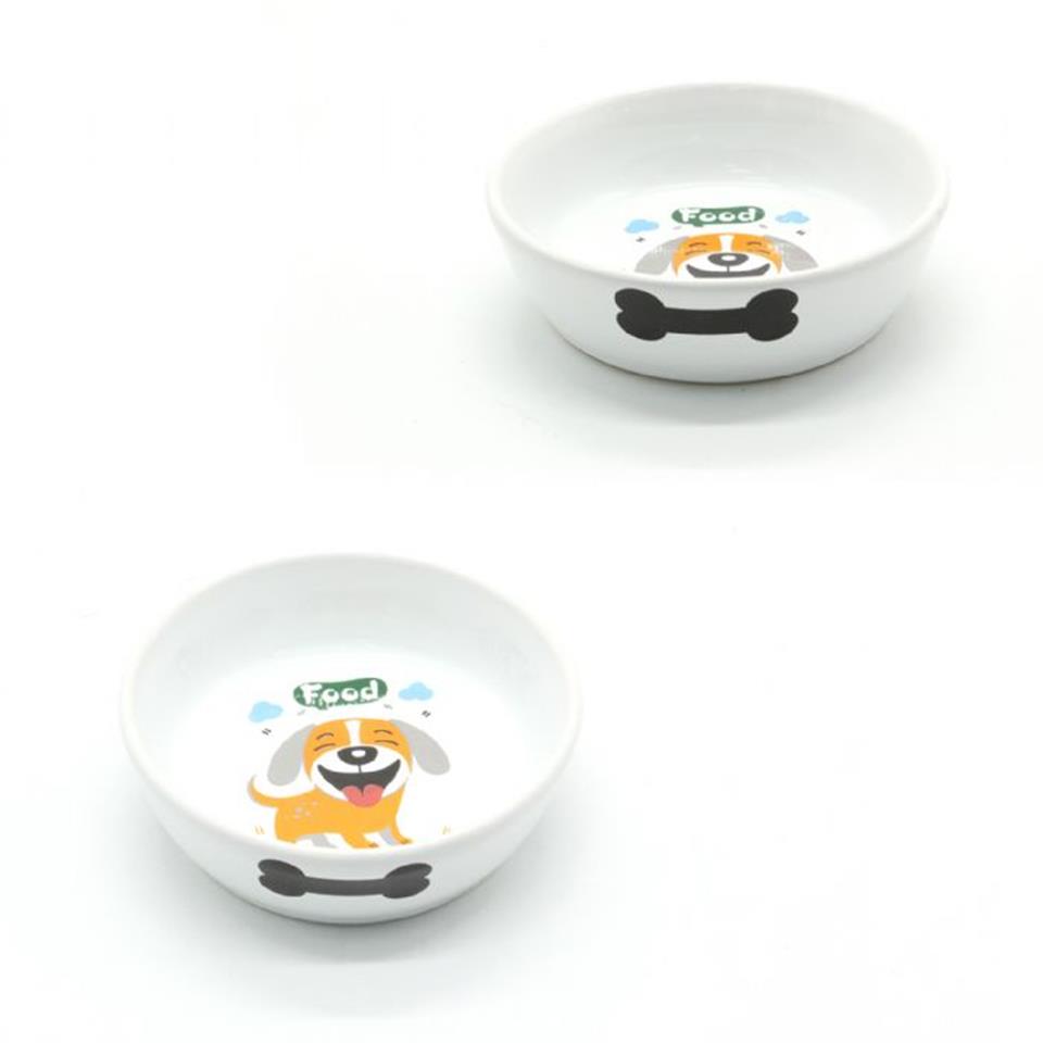 10161-ALLY PAWS DESENLİ SERAMİK MAMA KABI 250ML
