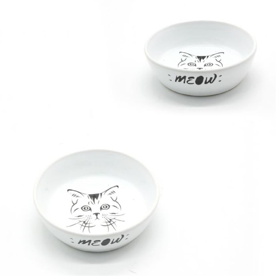 10165-ALLY PAWS DESENLİ SERAMİK MAMA KABI 250ML