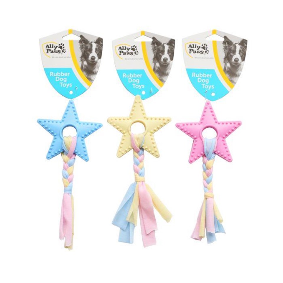 10600-ALLY PAWS KÖPEKLER İÇİN KAUÇUK STAR OYUNCAK