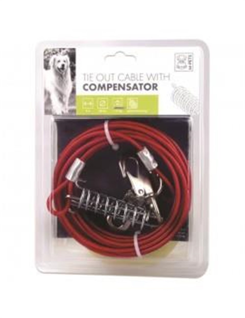 10801305 M-PETS COMPENSATOR BAHÇE BAĞLAMA HALATI 8MT/RED