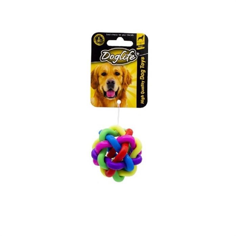 201524-DOGLİFE KÖPEKLER İÇİN PLASTİK COLOURED BALL (M) OYUNCAK