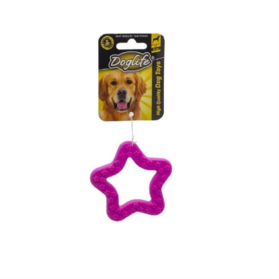202249-DOGLİFE KÖPEKLER İÇİN KAUÇUK STAR OYUNCAK