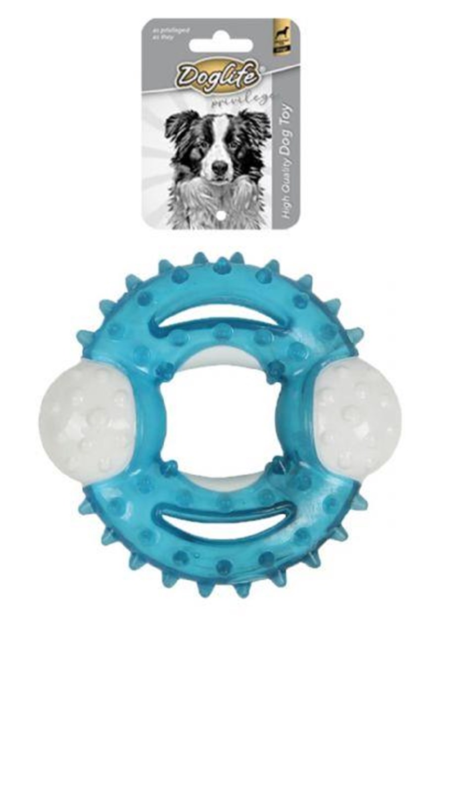 202282-DOGLİFE KÖPEKLER İÇİN KAUÇUK DENTAL RING OYUNCAK