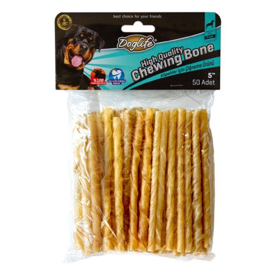 202707-DOGLİFE BURGU ÇUBUK NATUREL 5-6GR/AD. 50Lİ