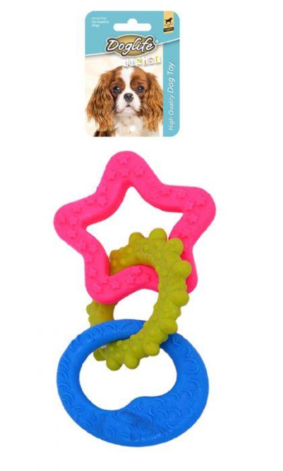 202783-DOGLİFE KÖPEKLER İÇİN KAUÇUK DENTAL MIX 3LÜ OYUNCAK