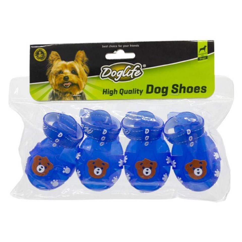202926-DOGLİFE KÖPEKLER İÇİN KAUÇUK TABANLI SOFT AYAKKABI 4LÜ