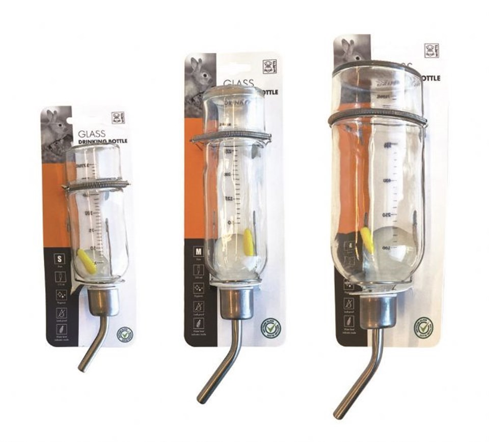 40500100 M-PETS GLASS KEMİRGENLER İÇİN CAM SULUK 350ML
