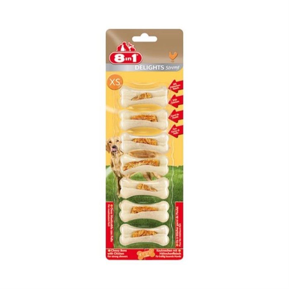 8 IN 1 Delights Köpek Ağız Bakım Kemik Small 7Li Paket 140gr