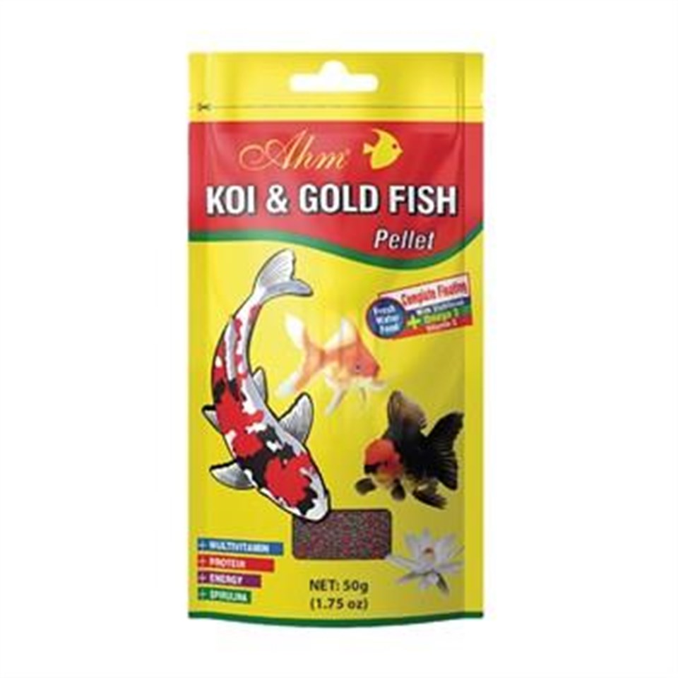 Ahm Koi Gold Fish Pellet 50 Gr