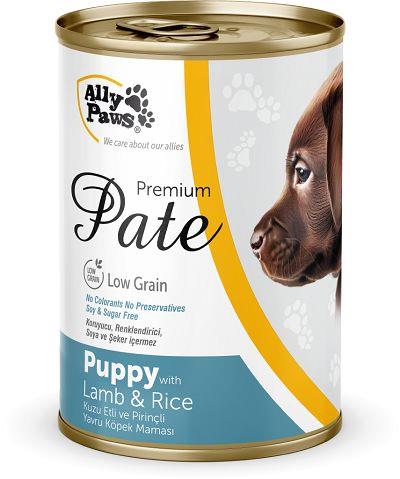 ALLY PAWS PUPPY PATE KUZU ETLİ KÖPEK KONSERVE 400GR 