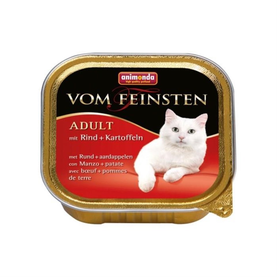 Animonda Vom Feinsten Sığır Etli&Patates 100gr Yaş Kedi Maması
