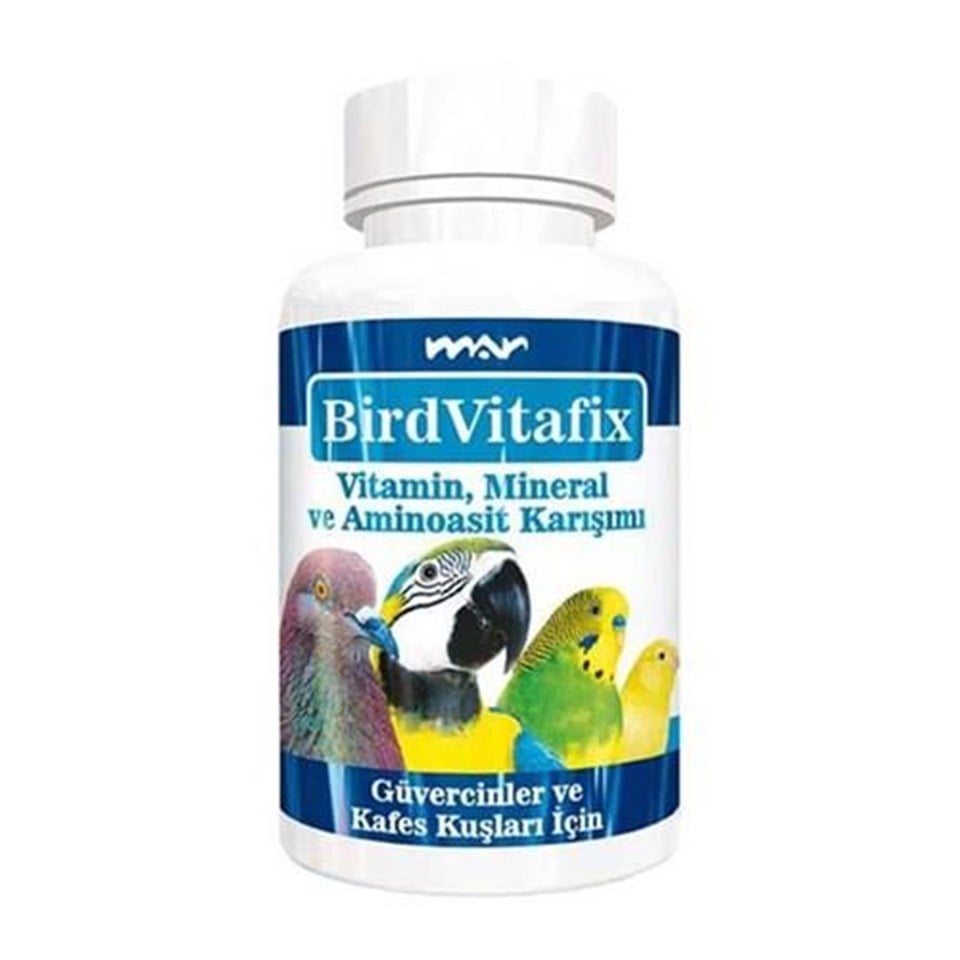 BIO PETACTİVE BİRDVİTAFİX KUŞLAR İÇİN VİTAMİN,MİNERAL,AMİNOASİT 75GR